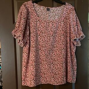 SHEIN Pink Floral Blouse